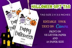 Editable Halloween Boo Gram &amp; Halloween Gift tag Product Image 3