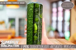 3D Seamless Sublimation Skinny Tumbler Wrap| 20oz | Png Product Image 2