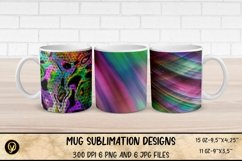 Mug Sublimation Designs ,Glossy Abstract Sublimation Mug Product Image 1