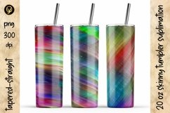 20 Oz Abstract Skinny Tumbler Sublimation. Product Image 1