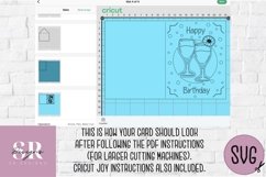 Birthday card insert design| Paper cutting | Cricut Joy svg Product Image 6