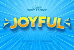 Editable text effect, joyful text Product Image 1