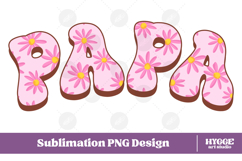 papa Png Retro Flowers Mother&#039;s Day Floral Mom Sublimation Product Image 1