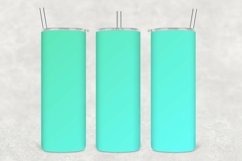 Neon Aqua Tumbler Wrap Sublimation Product Image 1