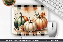 Mouse Pad Sublimation, Pumpkins Mouse Pad PNG Design Product Image 1