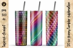 10 Pack Tumbler Bundle 3, 20 Oz Skinny Tumbler Sublimation Product Image 10
