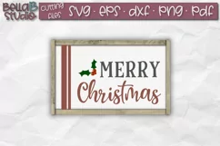 Merry Christmas SVG, Grain sack SVG, Christmas Sign SVG Product Image 1