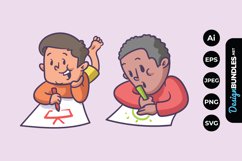 Kids Drawing Clipart Product Image 1