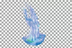 Jellyfish watercolor design, colorful sea jelly wall decor. Product Image 22