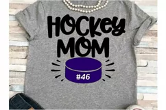 Hockey SVG DXF JPEG Silhouette Cameo Cricut Proud Mom puck Product Image 1
