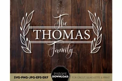 Monogram SVG, Family name SVG, Family svg, Last name svg Product Image 1