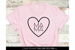 mama heart svg png - Mothers Day Shirt - Mother Printable Product Image 1