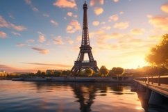 Eiffel Tower Background Wallpaper Product Image 1