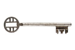Bundle of 7 photos - vintage keys isolated on white Product Image 2
