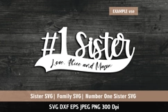 Sister SVG | Best sister SVG | Number 1 Sister SVG Product Image 1