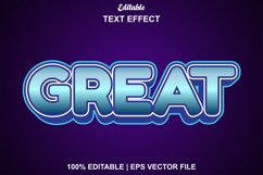 great blue text effect editable for promotion. Product Image 1