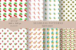 Seamless Patterns,Background Textures, Watercolor Paper. Product Image 1