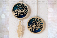Ladybug Sun-catcher Ornament svg Laser cut file Product Image 1