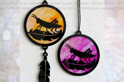 Grass Hopper Sun-catcher Ornament svg Insects Laser cut file Product Image 1