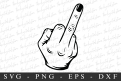 Middle Finger| SVG Cut files | Cricut Product Image 1