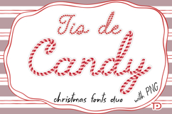 Tis de Candy fonts duo, Bundle fonts, Candy cane Christmas Product Image 1