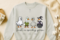 Spooky Goose PNG, SVG, Cute goose, Silly Goose, Spooky Goose Product Image 2