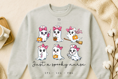 Spook Nurse, Nurse Halloween Tshirt PNG SVG Sublimation Product Image 2