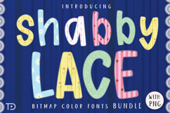Shabby Chic Lace Font Bundles, Flora Lace font, Typography Product Image 1