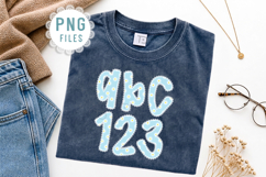 Blue Daisy Lace Set Shabby Chic Alphabet PNG Product Image 2