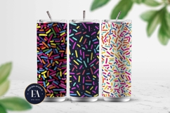 Neon Sprinkles digital paper | Colorful Rainbow Sprinkles Product Image 2