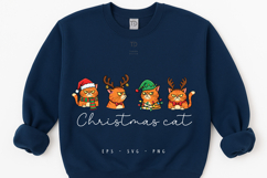 Christmas cat SVG PNG Sublimation, Silly cat, Funny cat Product Image 2