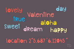 Lovely Around, cute Valentine display font Product Image 2