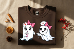 6 Halloween cute Nurse Ghost SVG PNG Product Image 2