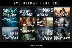Raw Brush Font Duo - Hand painted texture brush fonts Product Image 2