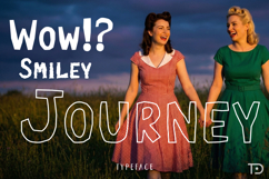 Lazy Paper Cut Four Bundle Font, Whimsical handdrawn font Product Image 2