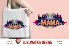 MAMA word clipart | Mothers day urban sublimation design png Product Image 2