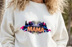 MAMA word clipart | Mothers day urban sublimation design png Product Image 1