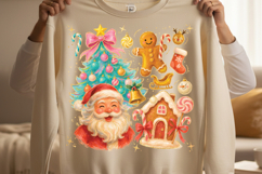 Preppy Christmas Tree, Santa, Trendy, Merry &amp; Bright PNG Product Image 4