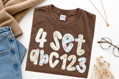 Lace Set Shabby Chic Alphabet PNG bundle Product Image 2