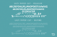 Lazy Paper Cut Bundle Font, Whimsical Busy Handdrawn font Product Image 5