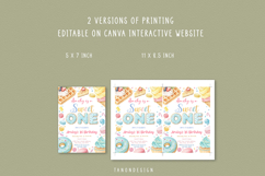 Sweet One Birthday Invitation, 1st Birthday Girl Invite Product Image 3