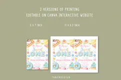 Sweet One Birthday Invitation, 1st Birthday Girl Invite Product Image 3