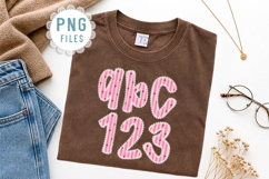 Pink Rose Lace Set Shabby Chic Alphabet PNG Product Image 3