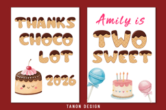 Choco Waffle Bitmap SVG color font Product Image 3