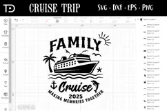 Family Cruise 2025 SVG, Cruising svg, Cruise Crew Product Image 1