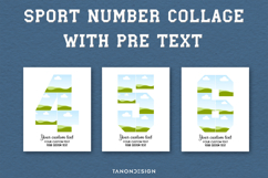 Sport Number Photo collage Canva Template Product Image 4