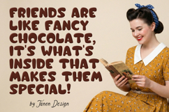 Happy Chocolate Bitmap SVG color font Product Image 3
