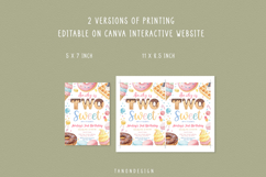 Two Sweet Birthday Invitation, 2nd Birthday Girl Invite Product Image 3