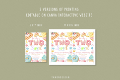 Two Sweet Birthday Invitation, 2nd Birthday Girl Invite Product Image 3
