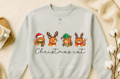 Christmas cat SVG PNG Sublimation, Silly cat, Funny cat Product Image 3